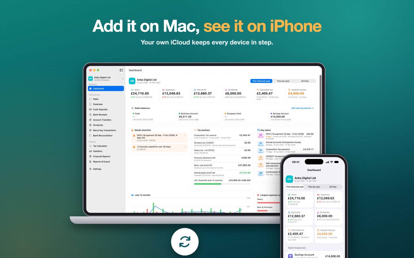 LedgerWise for Mac screenshot 2