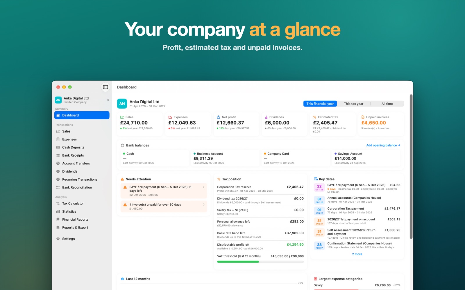 LedgerWise for Mac screenshot 3