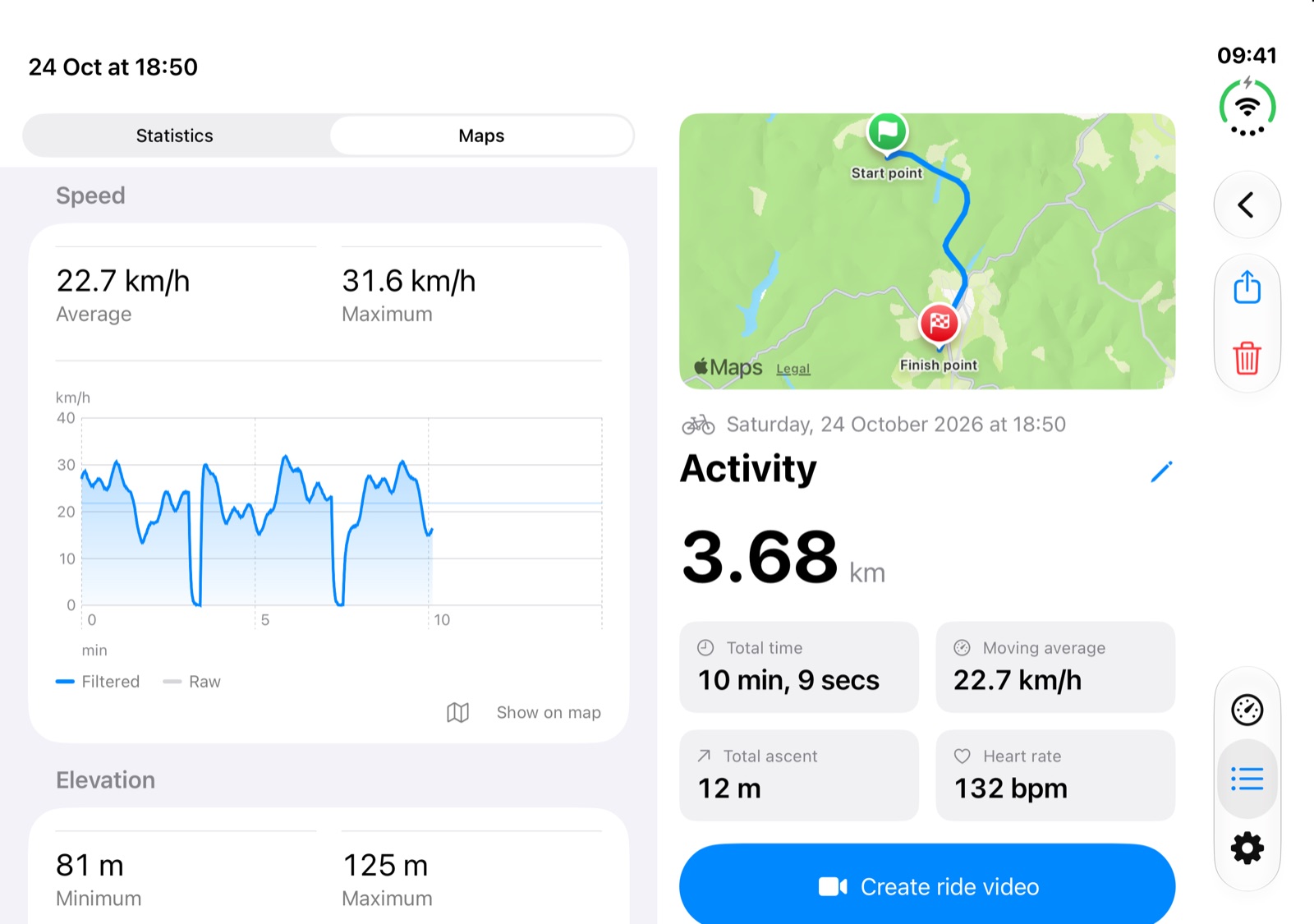 RideMeter on iPhone Duo screenshot 3