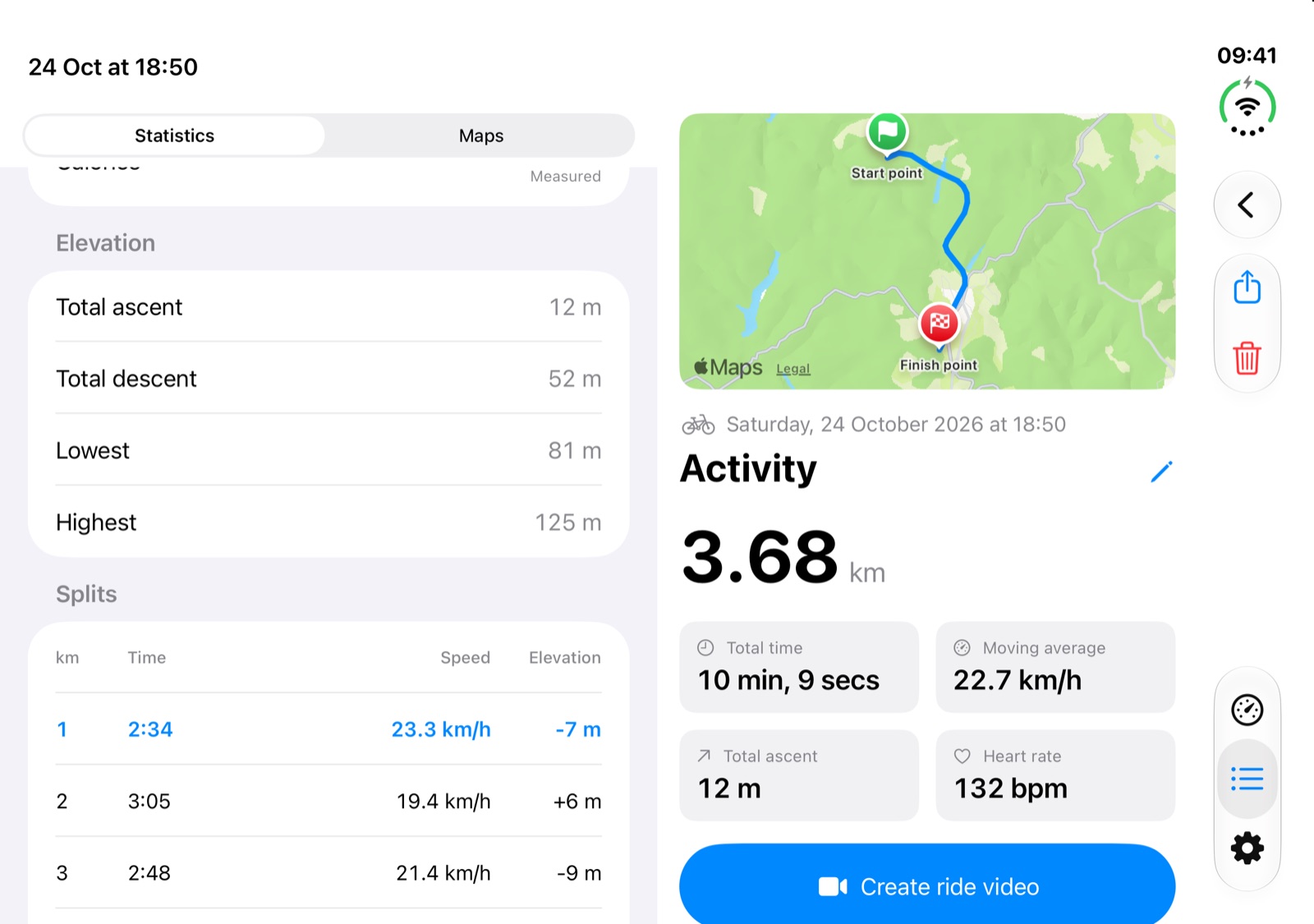RideMeter on iPhone Duo screenshot 4