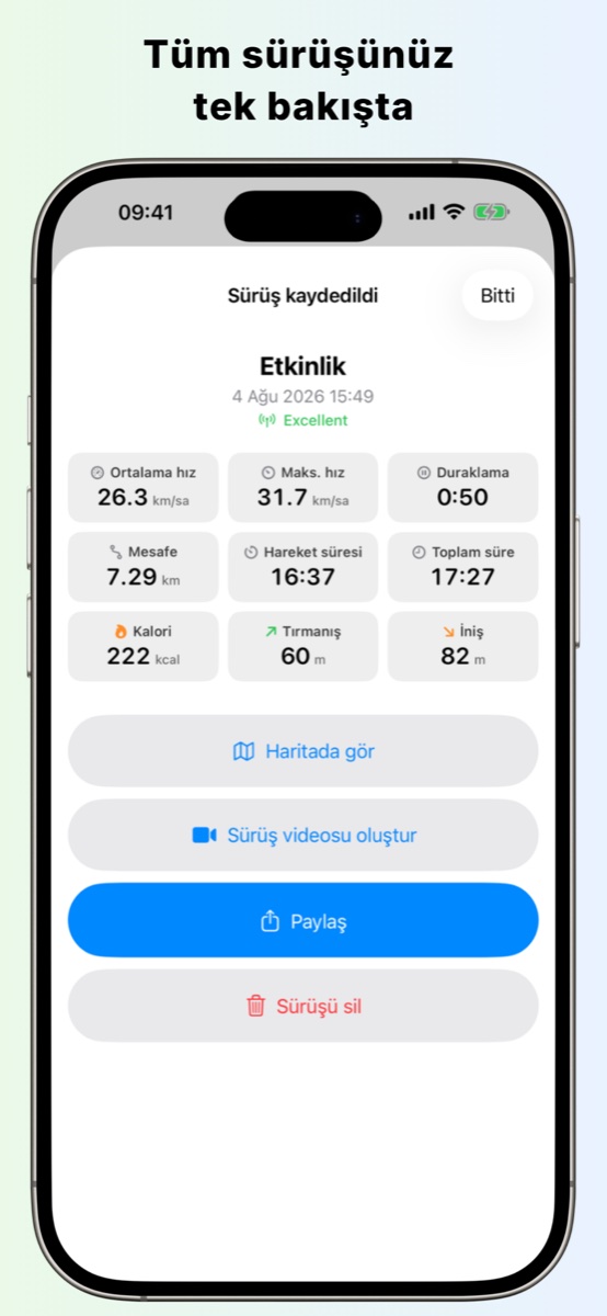 RideMeter ekran görüntüsü 2