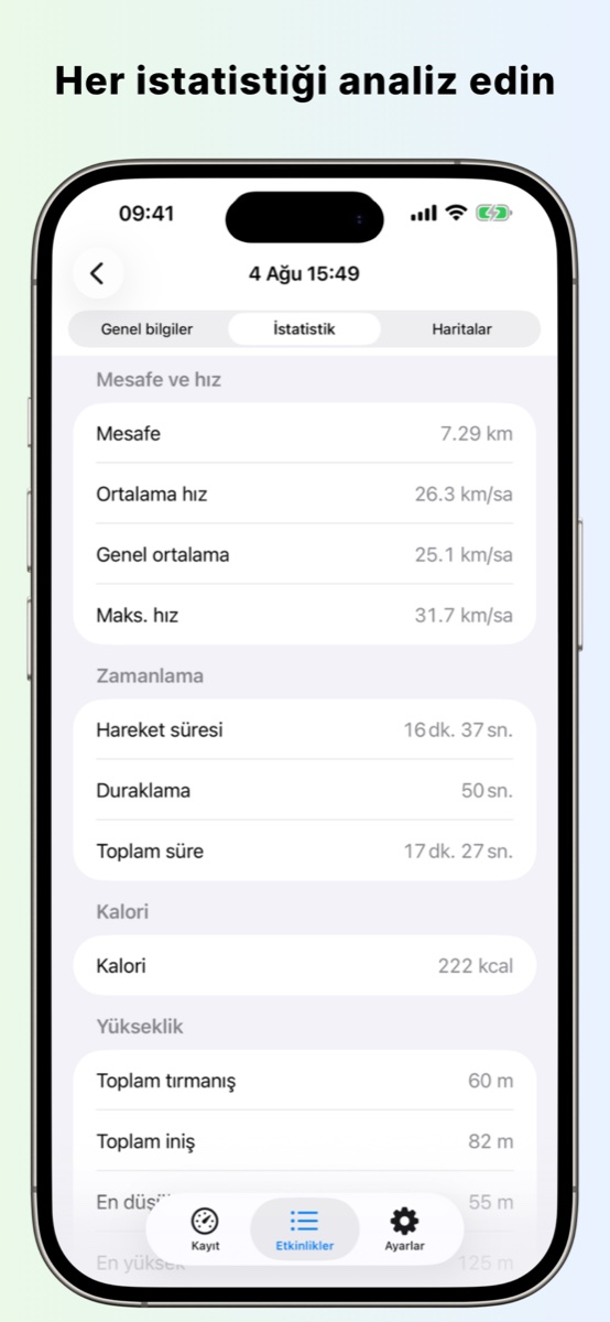 RideMeter ekran görüntüsü 4